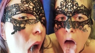 Poly-amory - Double deepthroat blowjob Polyamory - Full